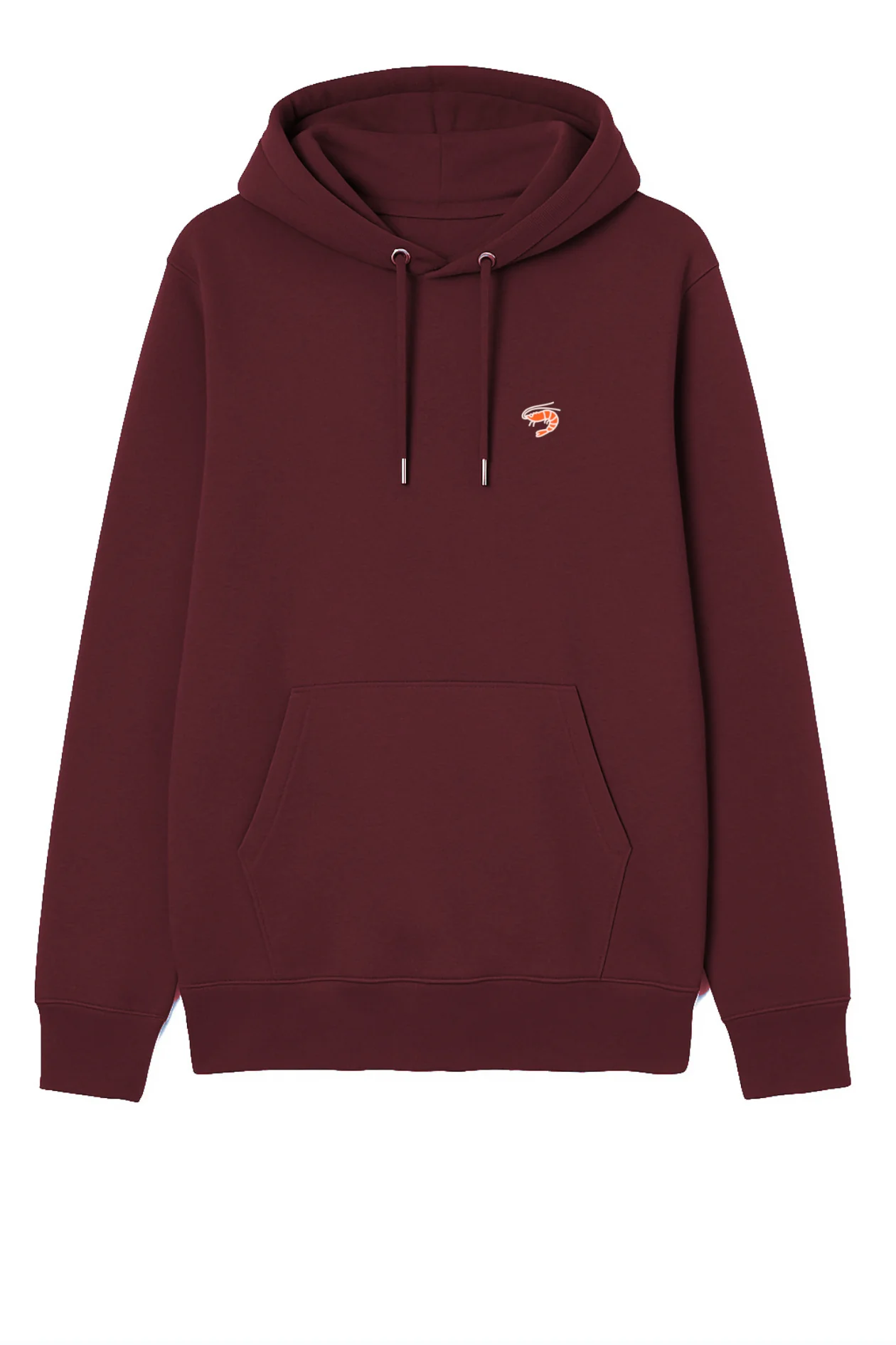 Hafendieb mannen vegan Hoodie Heren Krab Bordeauxrood