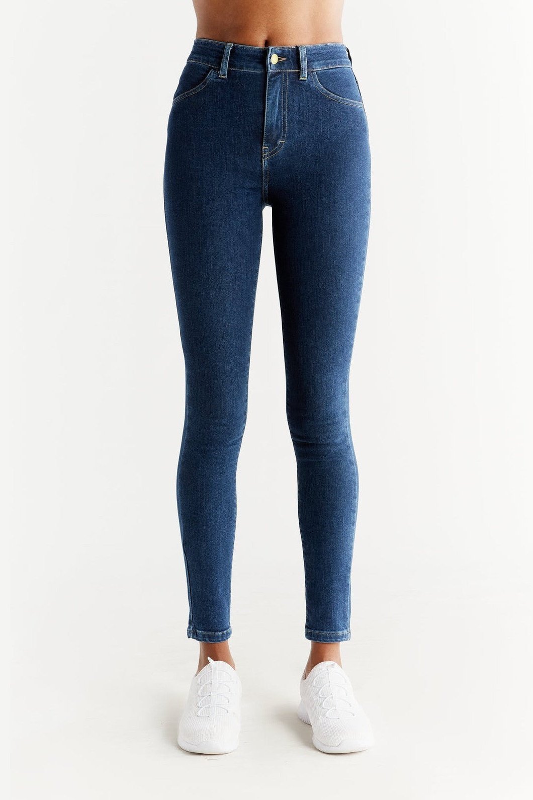 Evermind  Skinny Fit Jeans In Lapisblauw