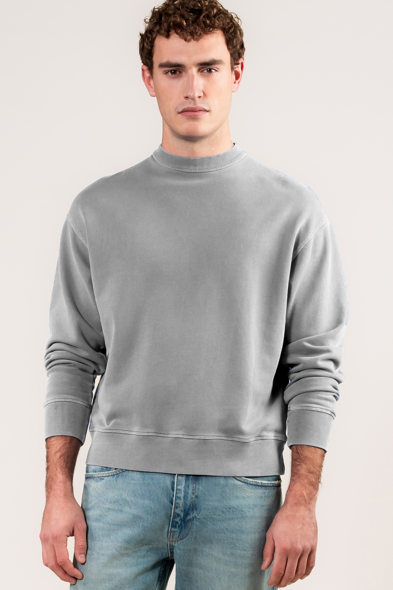 Kuyichi mannen vegan Sweatshirt Jimi Ash Grey