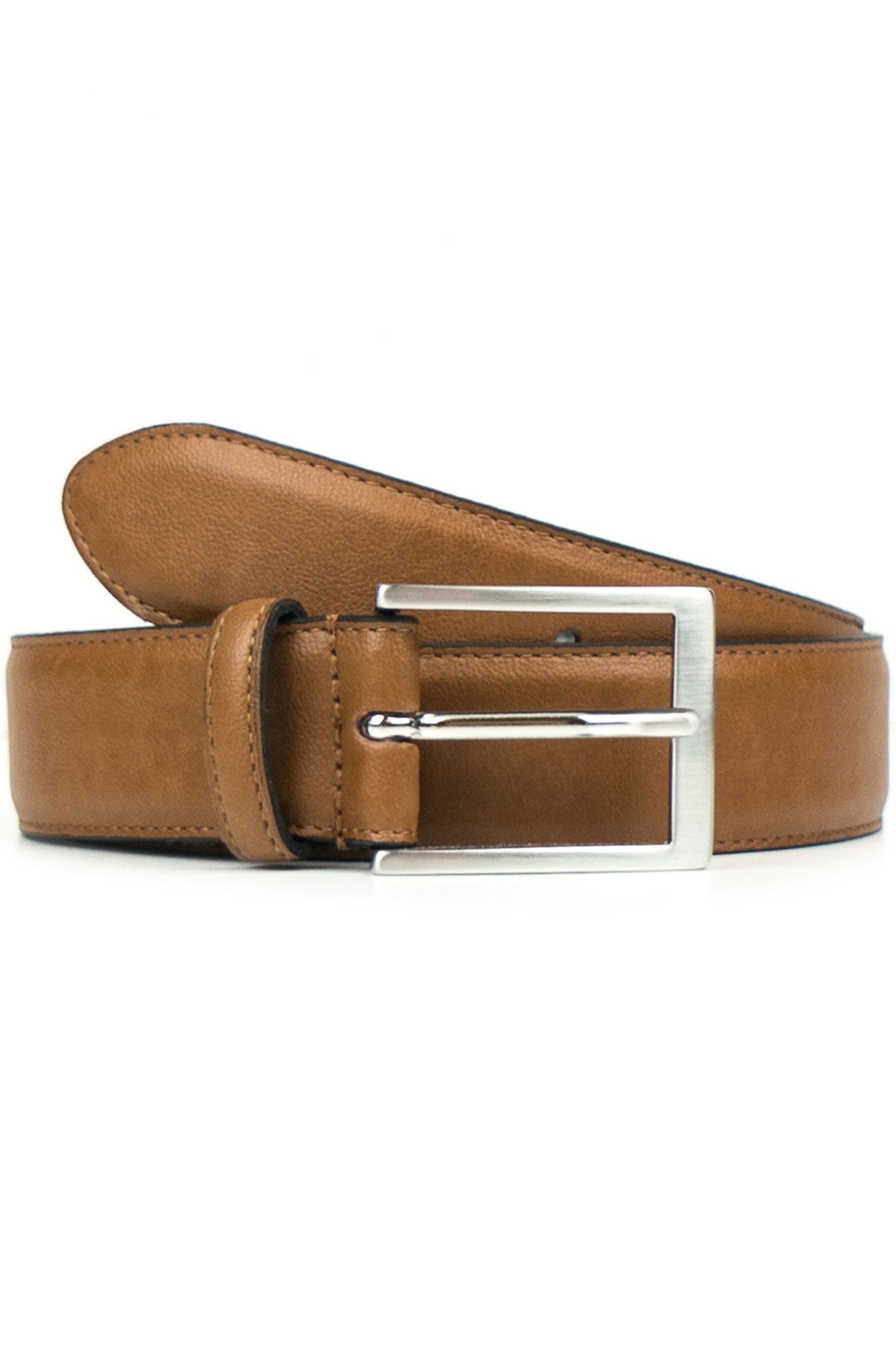Will's Vegan Store  Damesriem Klassiek 3,5 Cm Bruin