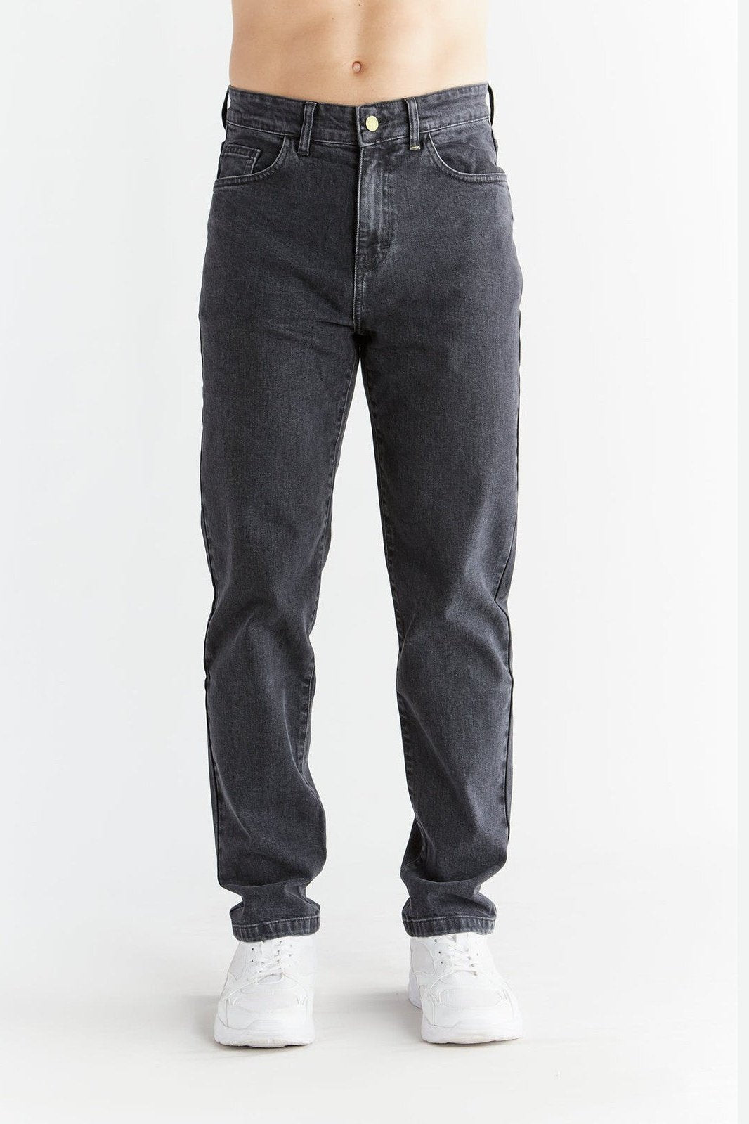 Evermind mannen vegan Jeans Regular Fit Carbon Gray