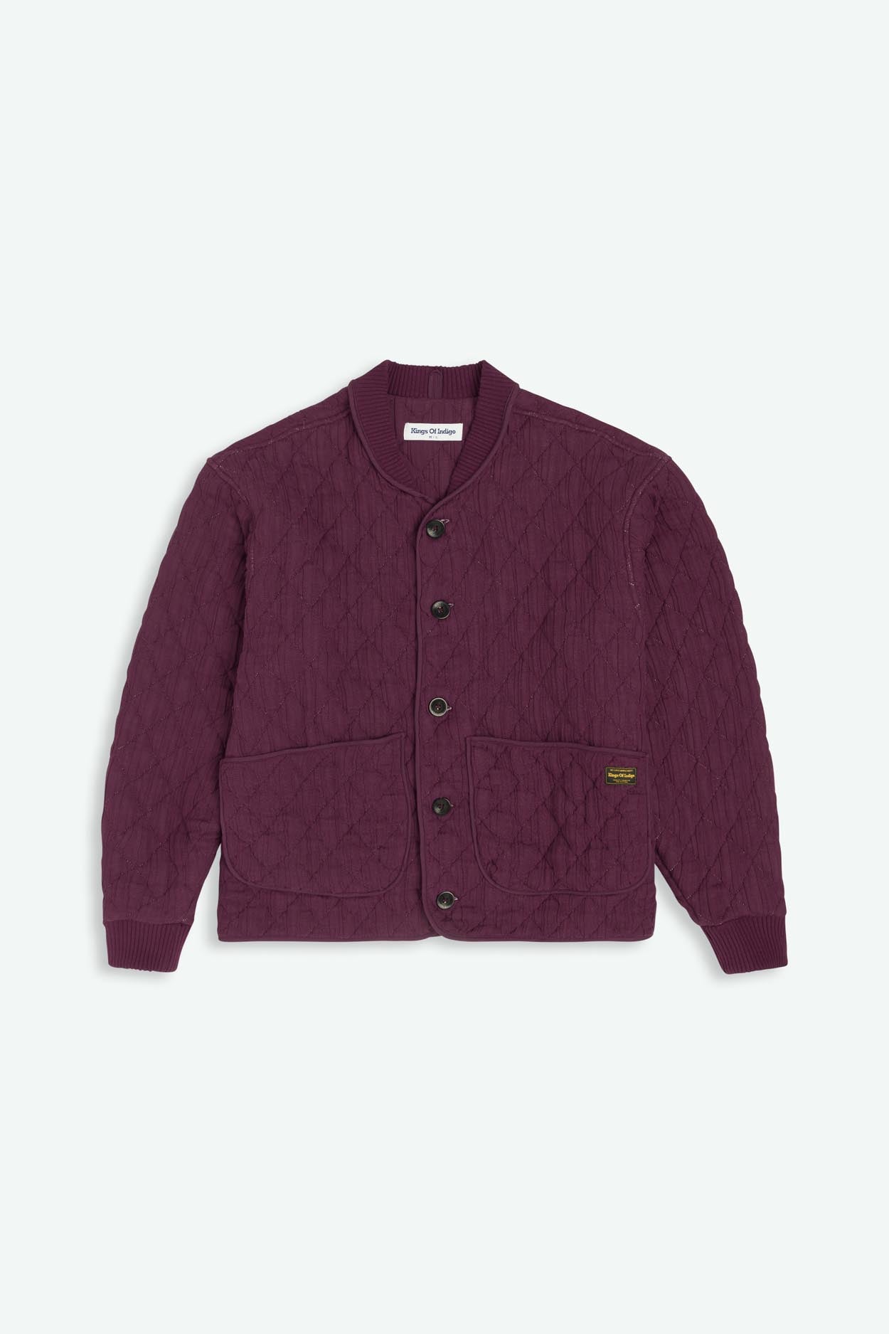 Kings of Indigo mannen vegan Jas Damba Mauve Wijn