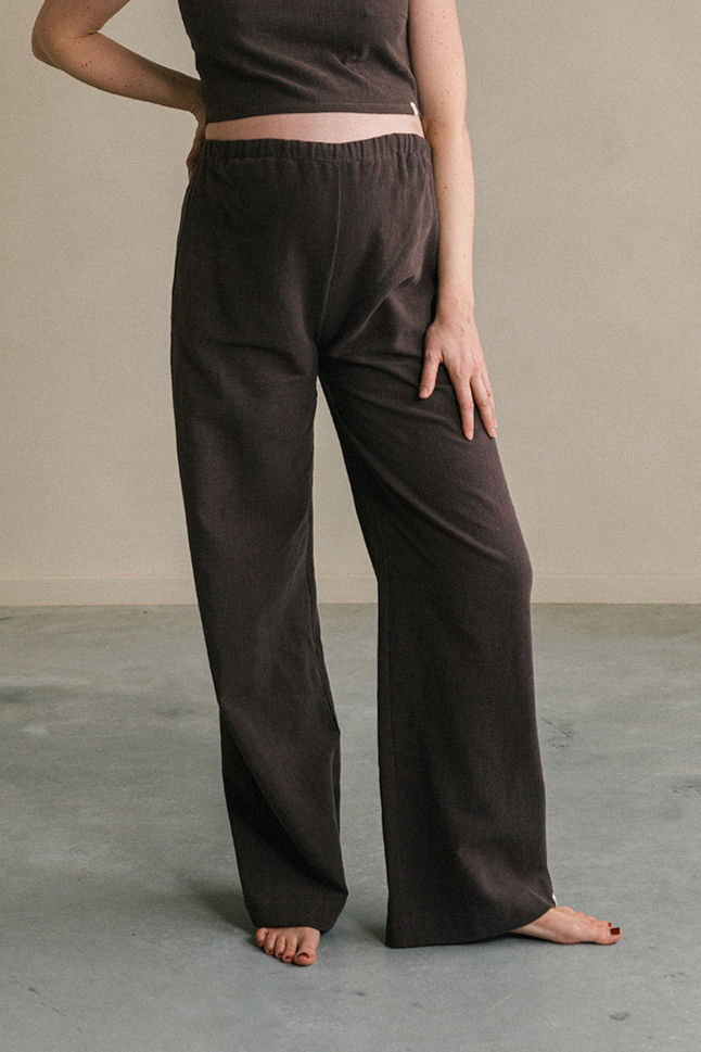 The View Yoga  Broek Teya Zwangerschaps Bruin
