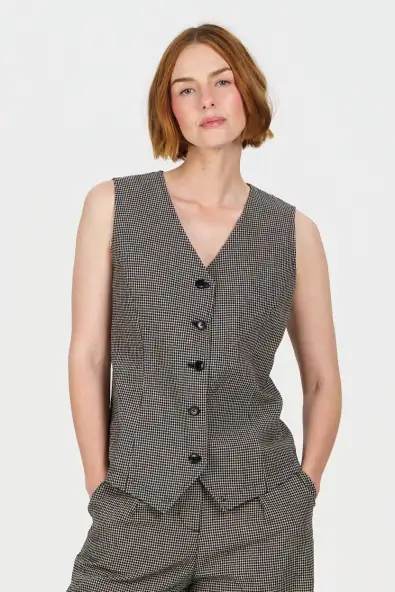 KOMODO  Gilet Tessa Check