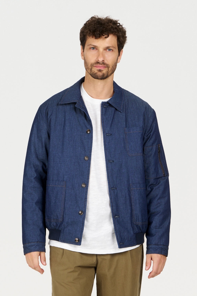 KOMODO mannen vegan Jas Nile Mid Wash Blue