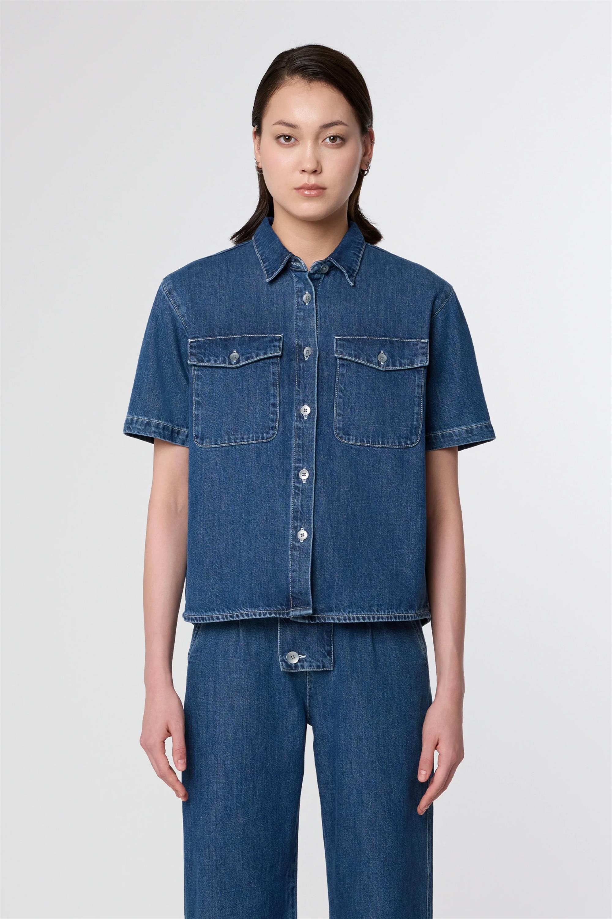 Dawn  Shirt Blithe Medium Blauw