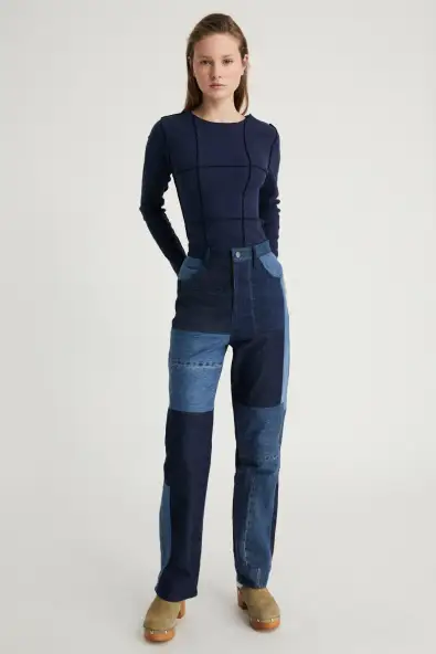 Infinitdenim  Broek Recht Upcycled