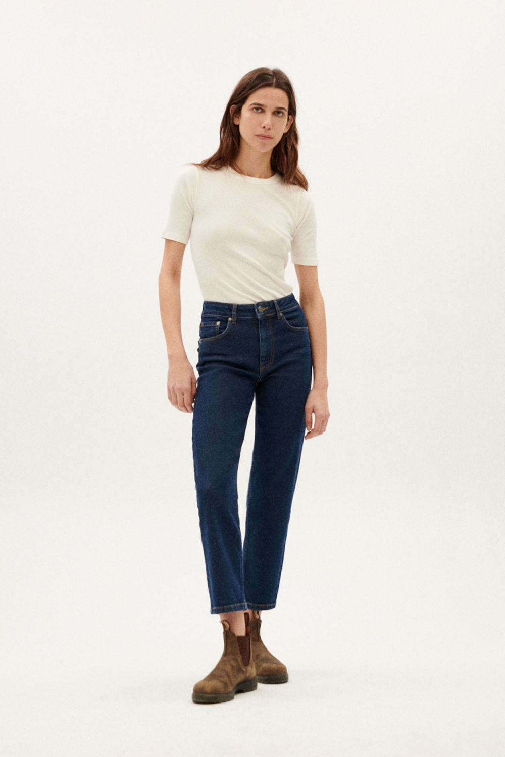 Thinking MU  Jeans Donker Clean Denim Nele