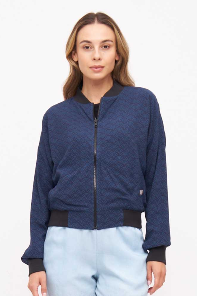Widda  Bomberjack Met Omkeerbare Turner-Afbeelding/Blauw