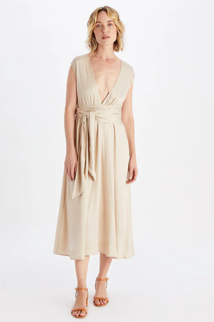Neu Nomads Jurk Belize Champagne