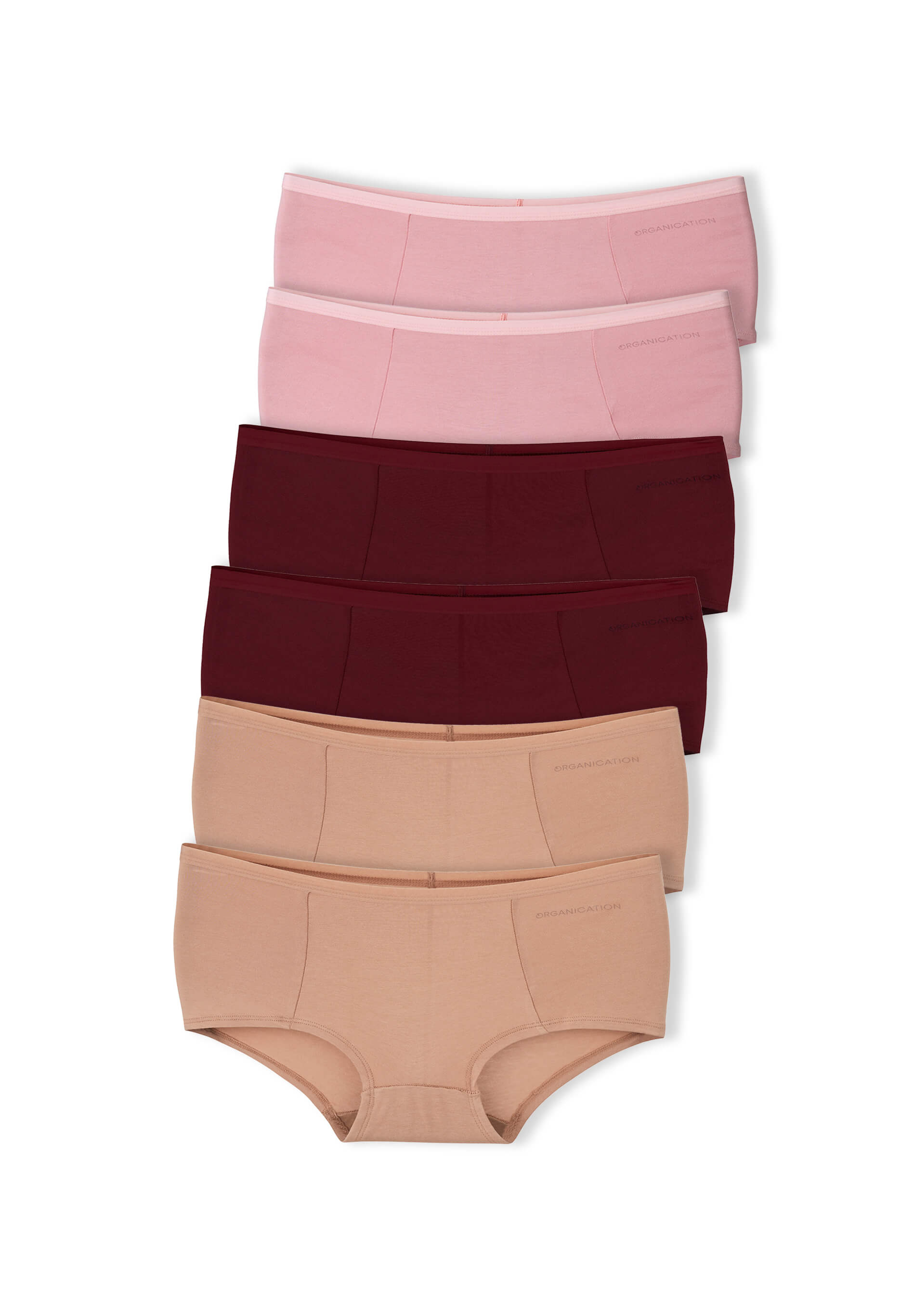 ORGANICATION  Blaire Boyshorts Panty Van Biologisch Katoen En Tencelâ„¢ Modalmix In 6-Pack