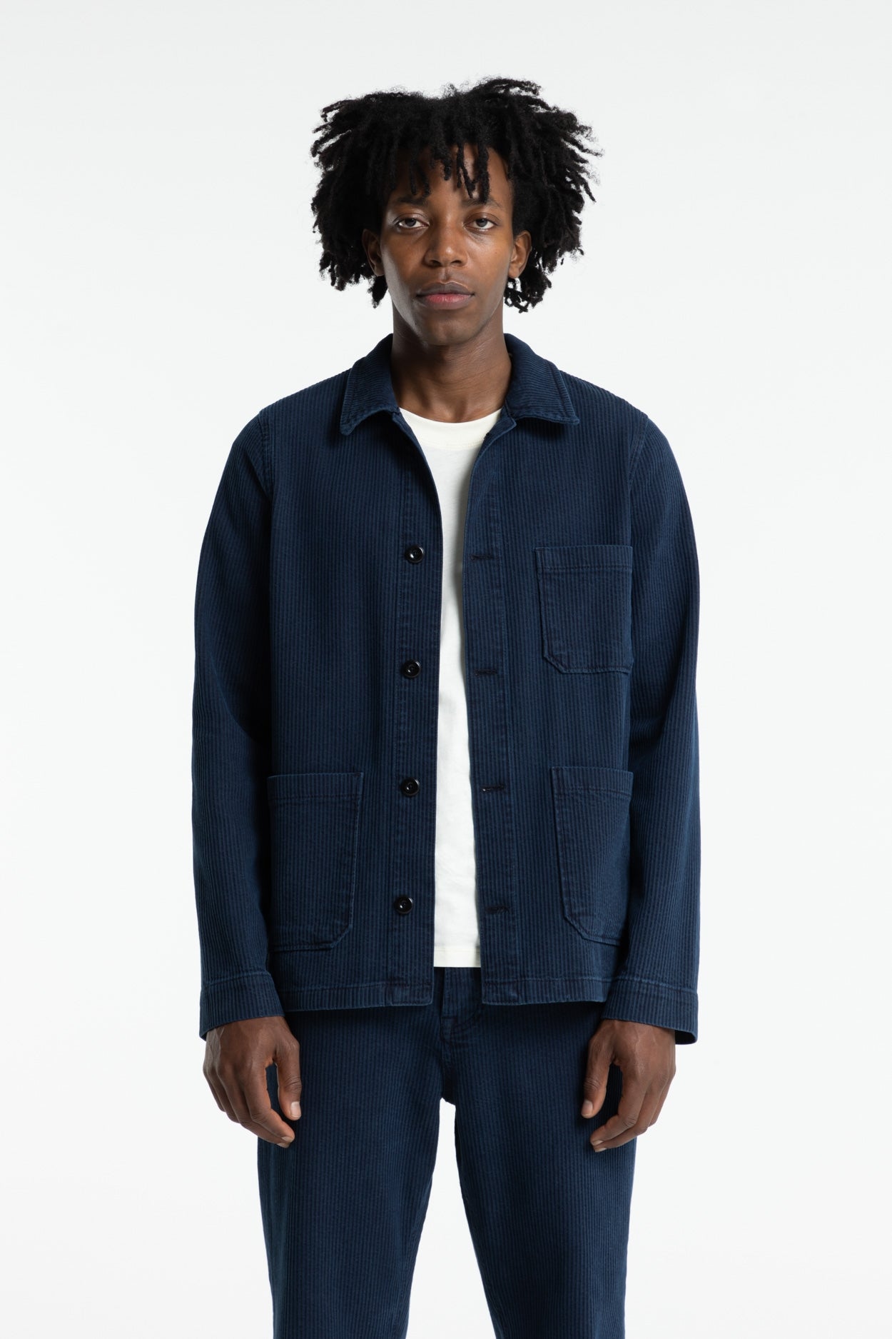Kings of Indigo mannen vegan Jas Duncan Mid Indigo Cord