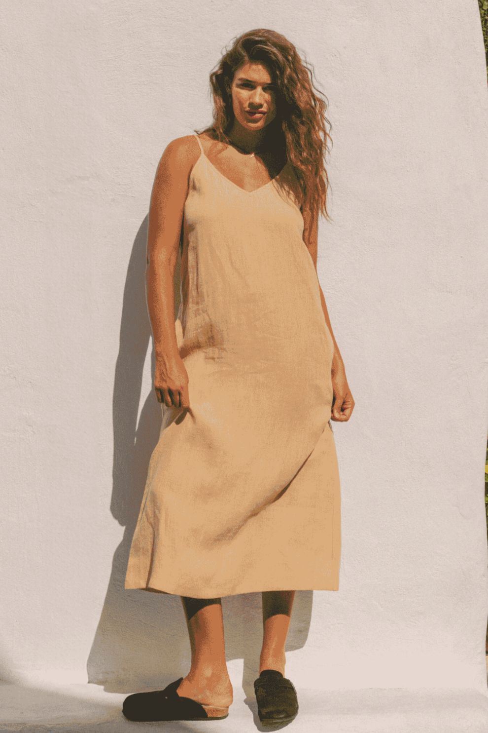AmourLinen  Jurk Jakarta Mosterd