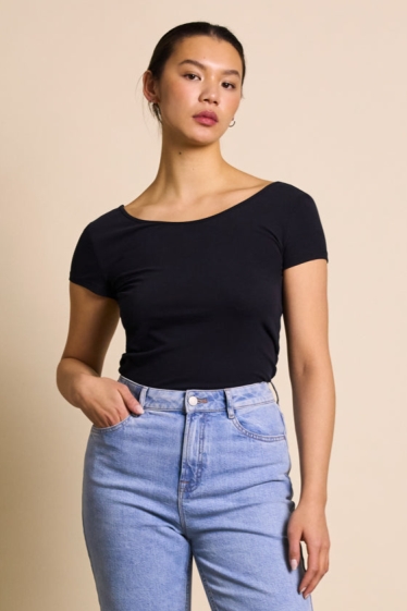 JAN 'N JUNE  T-Shirt Ballerina AloÃ« Zacht Zwart