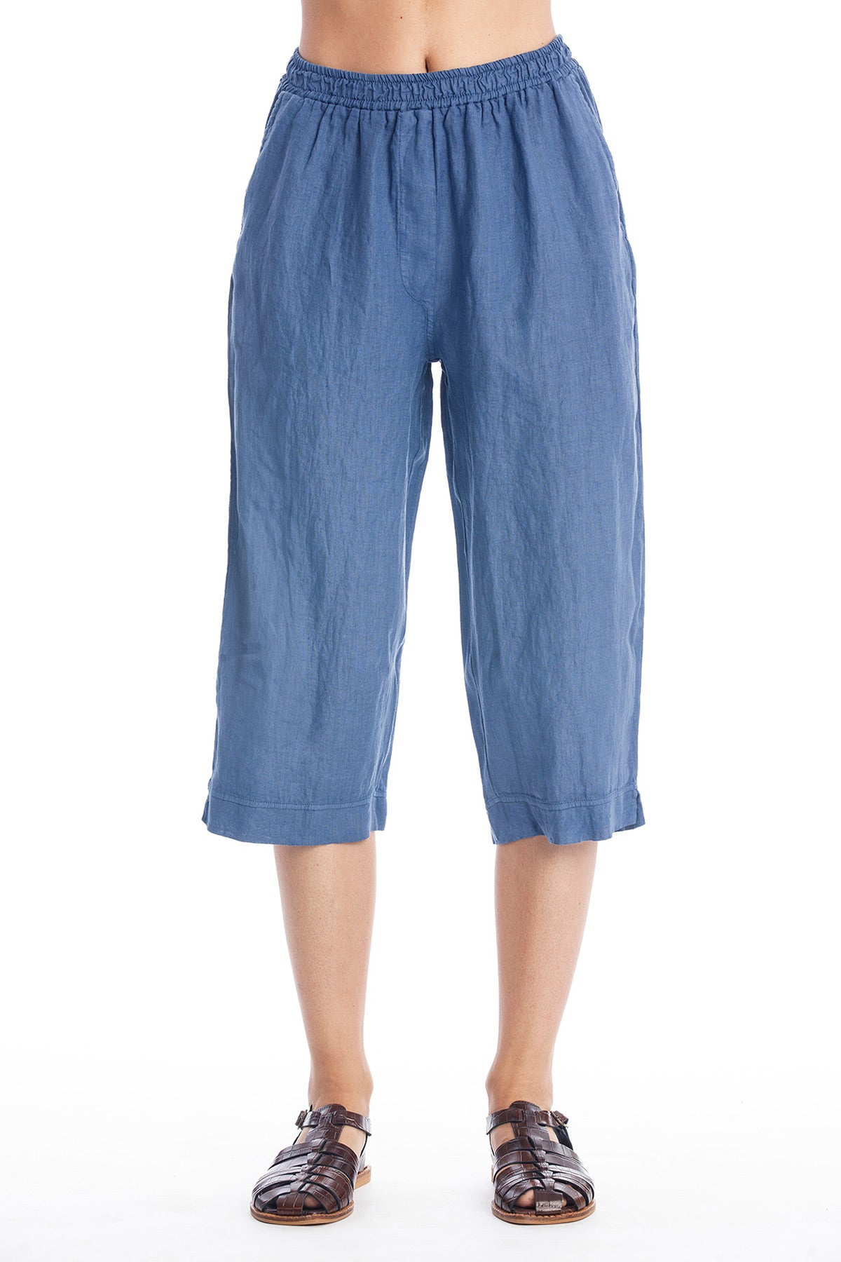 RAVENS VIEW IBIZA  Linnen Broek Elly Indigo Blauw