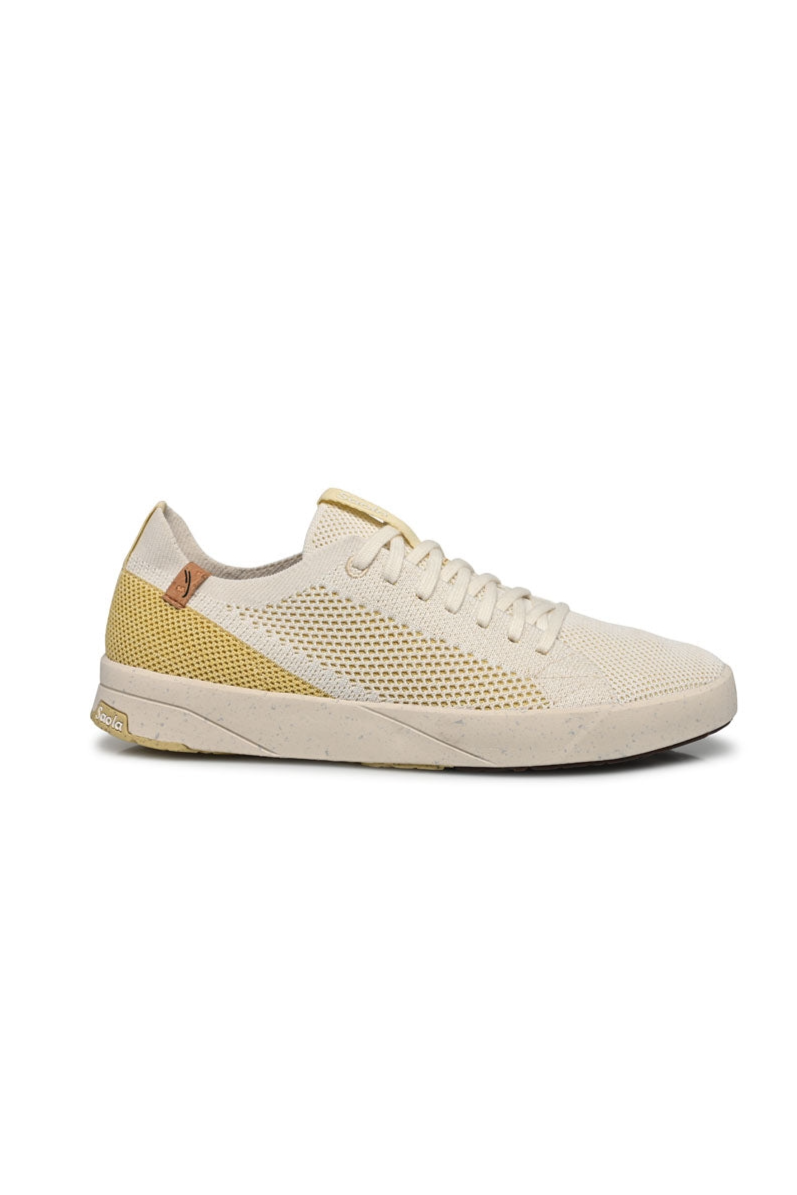 SAOLA  Sneakers Dames Cannon Knit 2.0 Wit / Lime