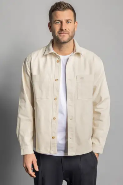 DIRTS Vegan Overshirt Beige