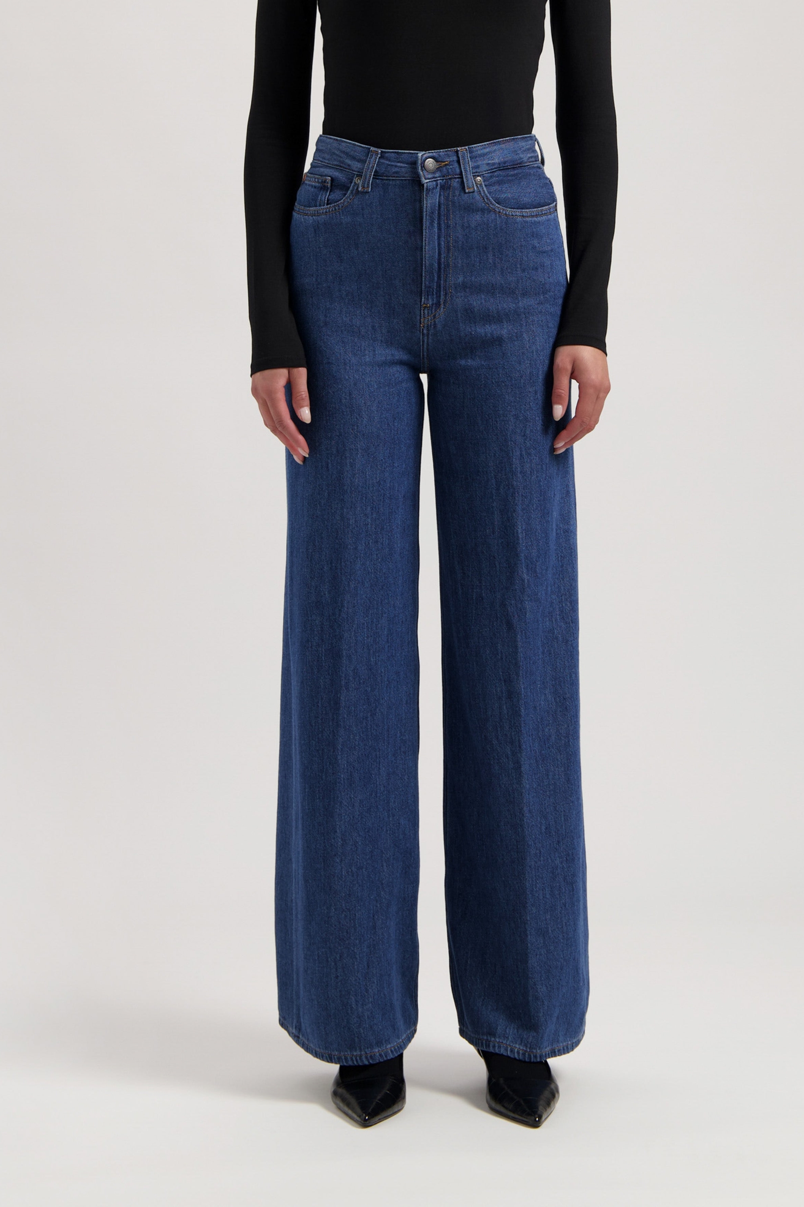 MUD Jeans Sara Stone Indigo - High Waist Jeans