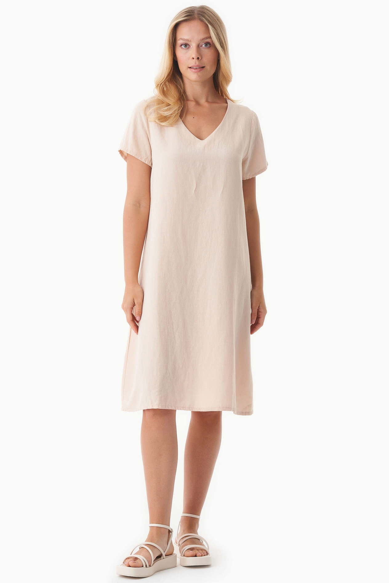 ORGANICATION  Jurk Zacht Beige