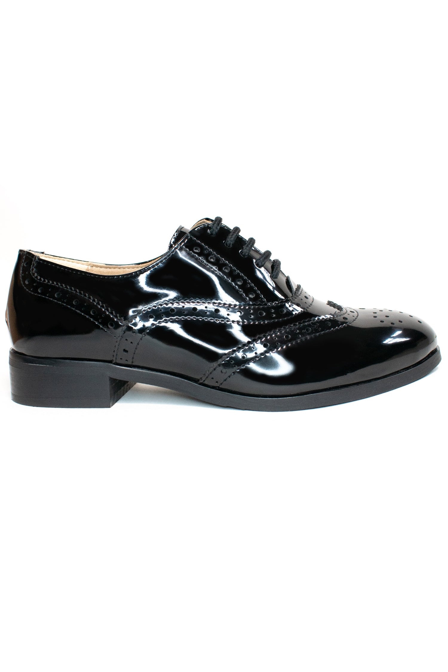 Will's Vegan Store  Oxford-Brogues Lakzwart