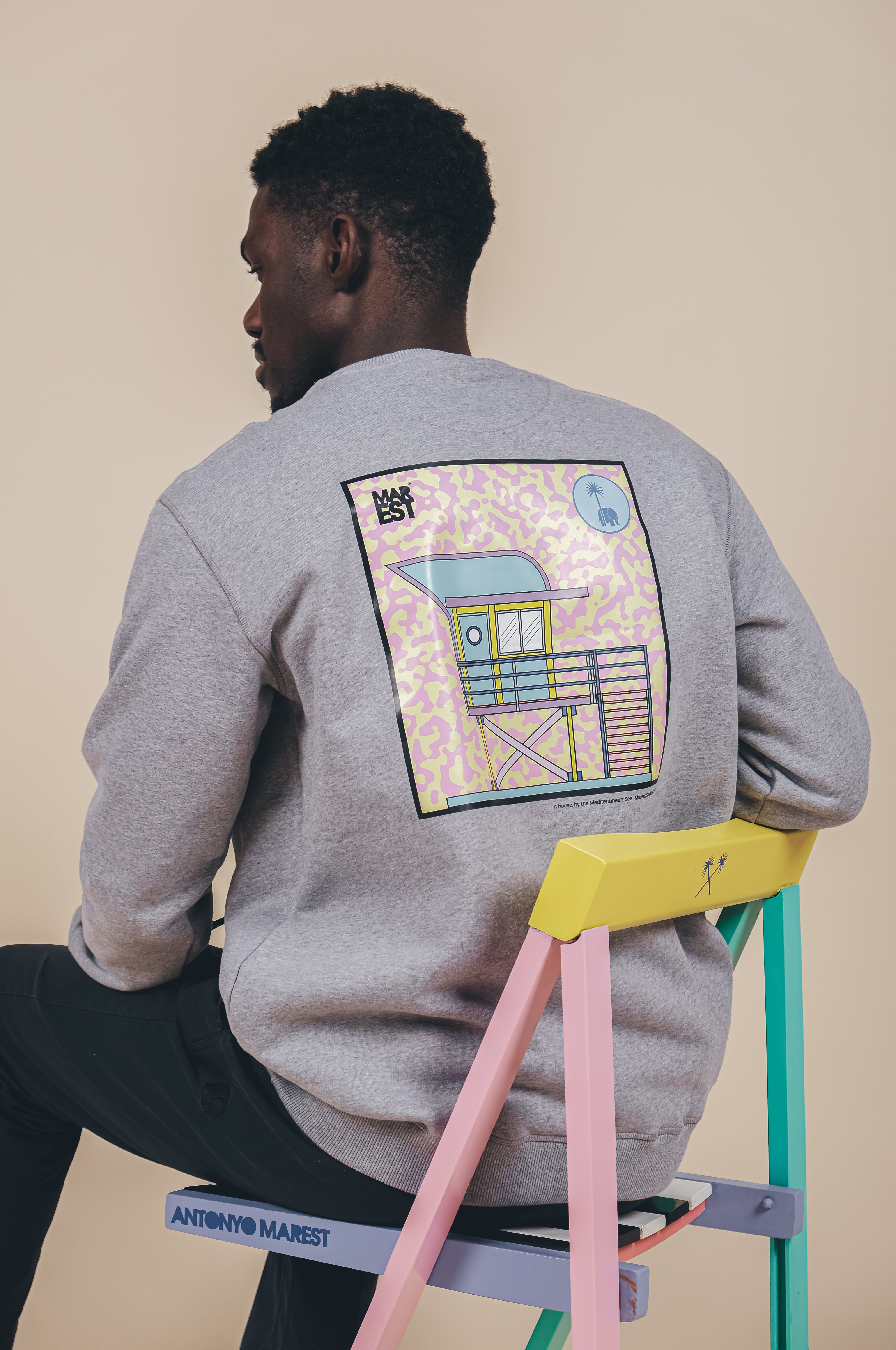 Trendsplant mannen vegan Trui Art Hut Antonyo Marest X Trendsplant Sport Grijs