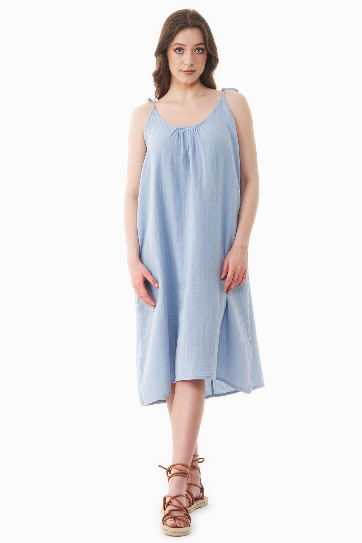 ORGANICATION  Jurkje Muslin Ijsblauw