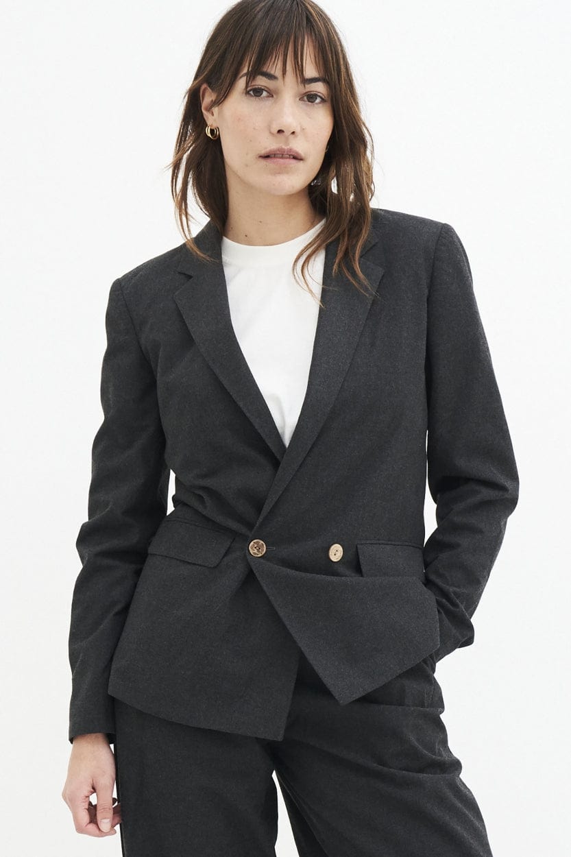 Kuyichi  Scarlett Blazer Antraciet Melange