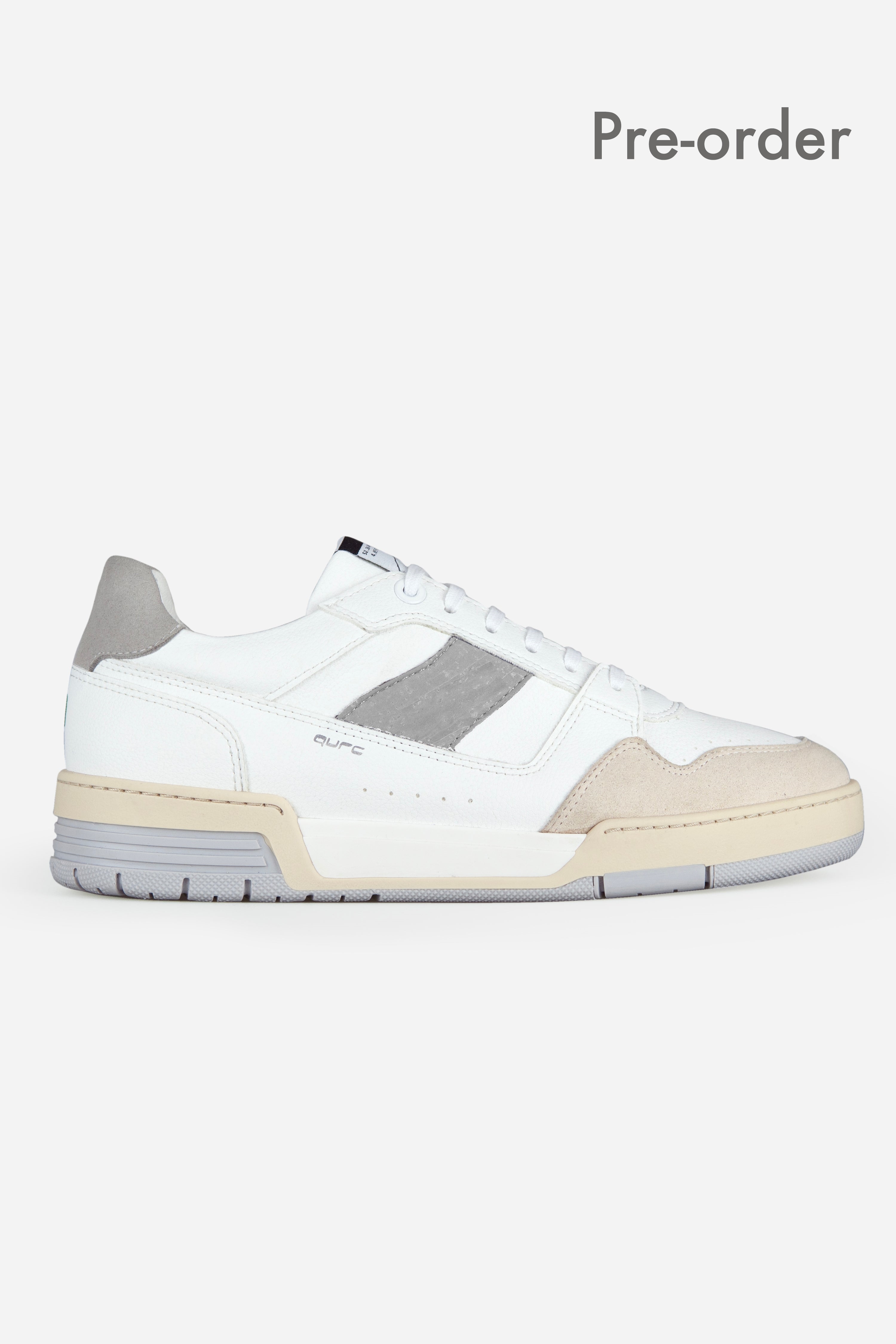 QURC mannen vegan Sneakers Heritage Storm Wit Grijs