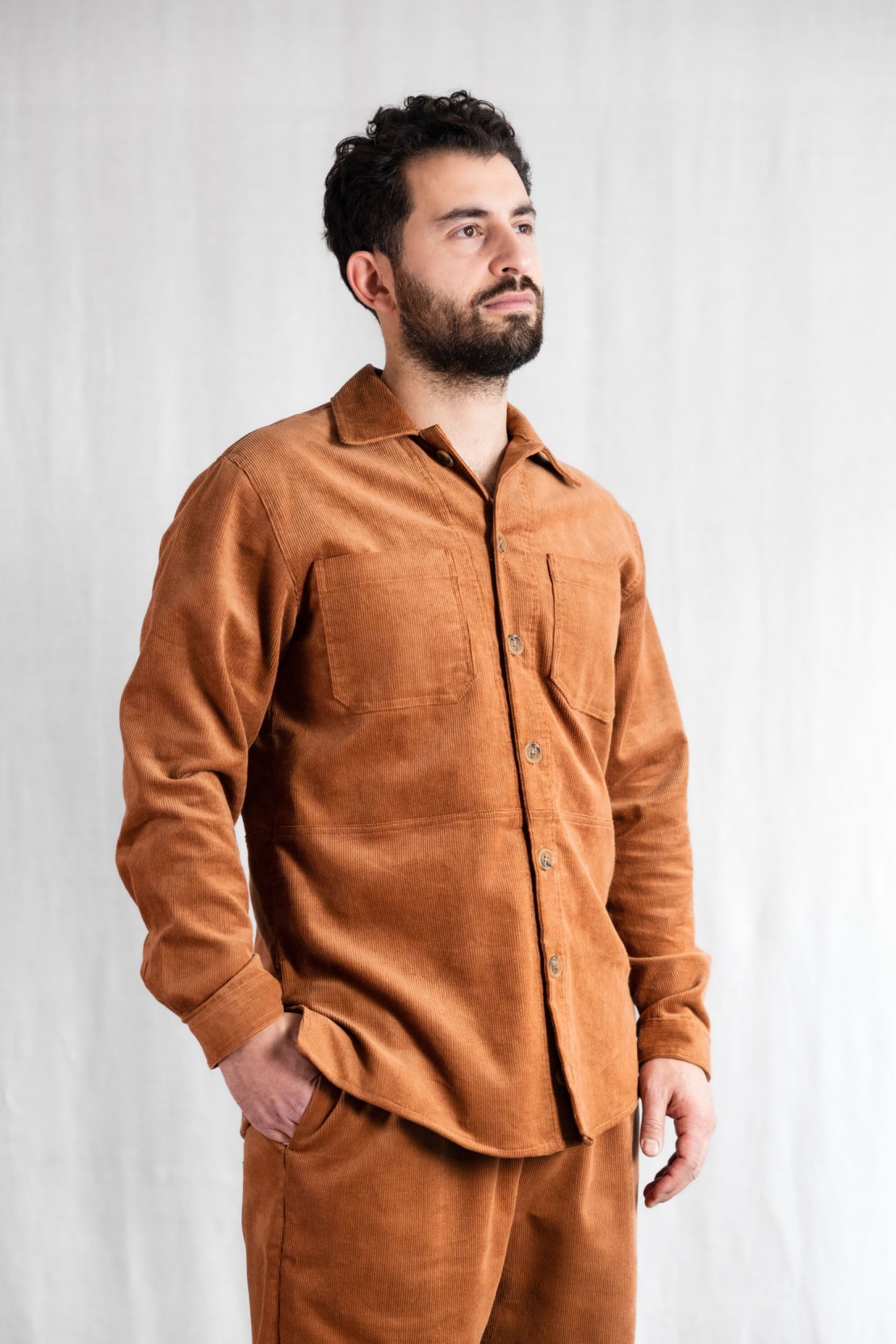 Jyoti - Fair Works mannen vegan Shirtjas KALagi Kaneel