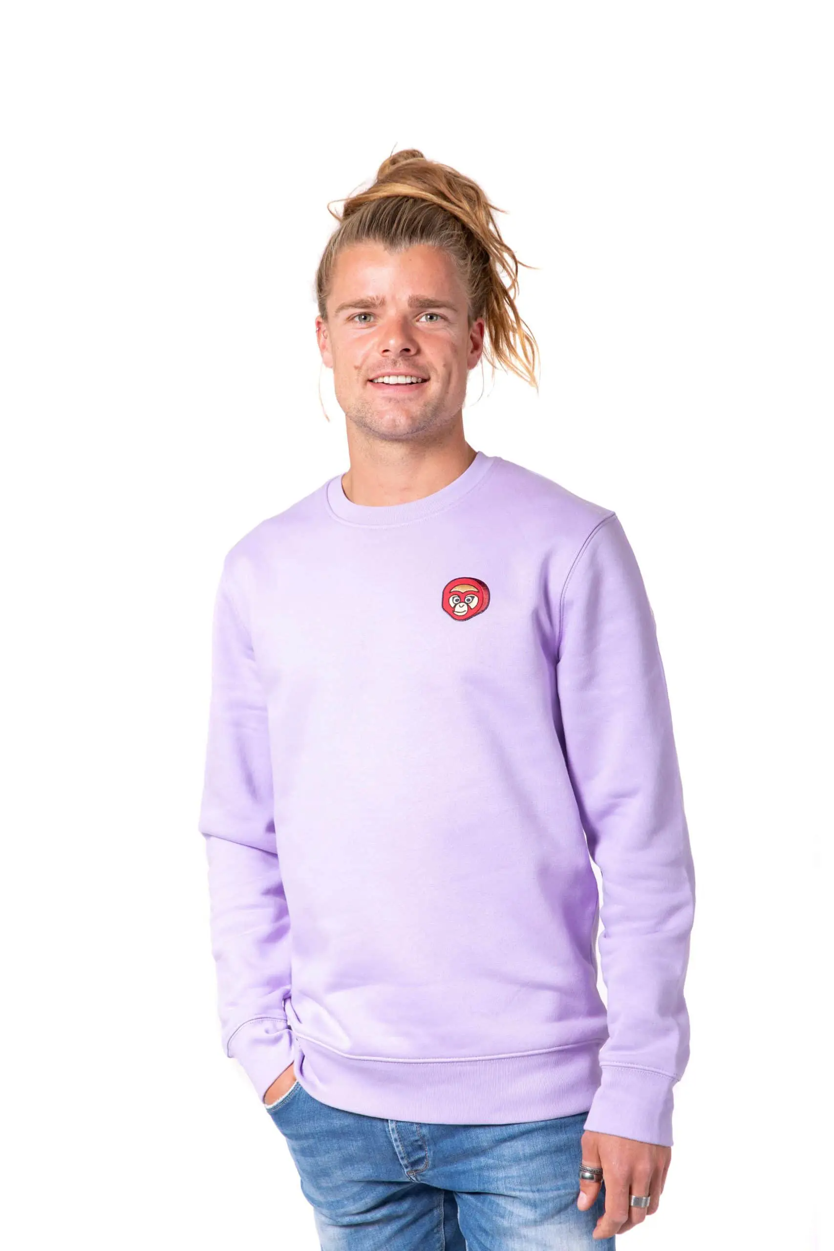 ADUH mannen vegan Sweater Bulan Kepala Lavendel
