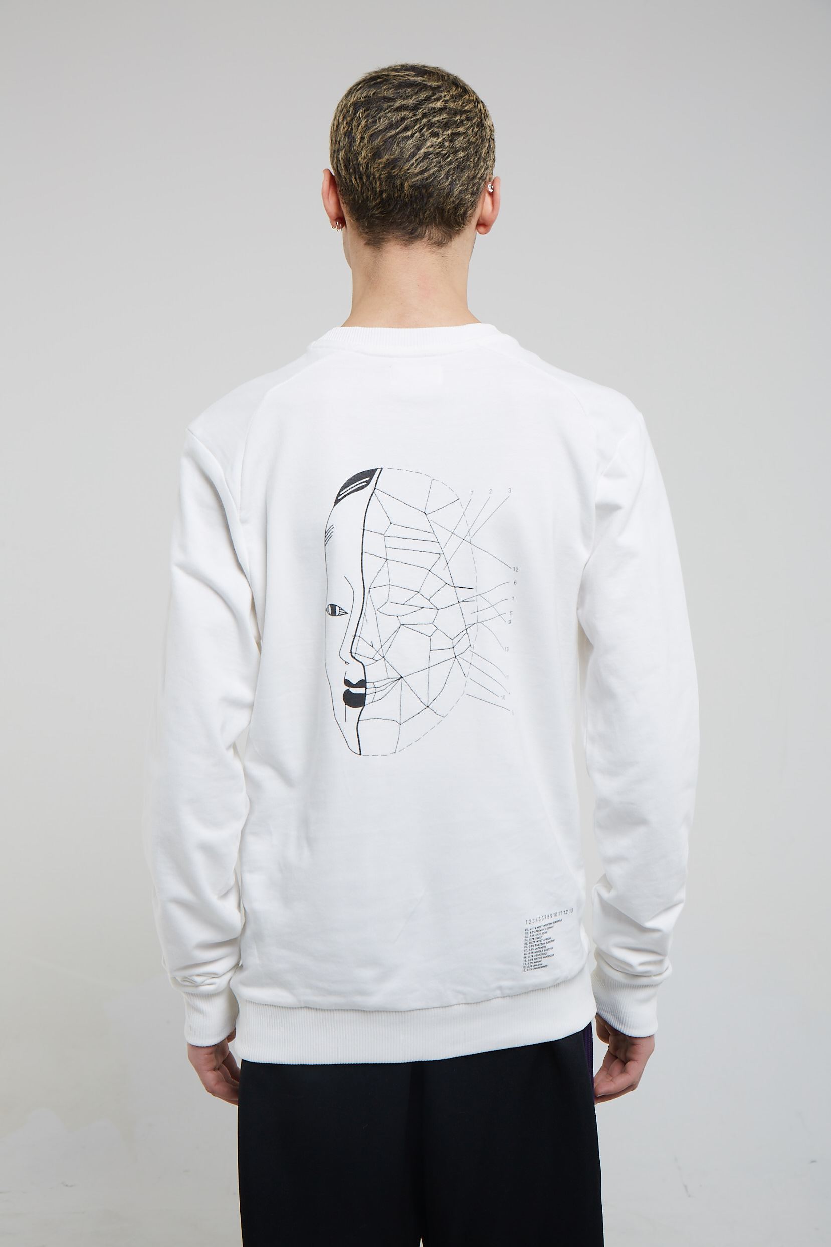 KABOOSH  Trui Unisex Faceless Men Ii Wit