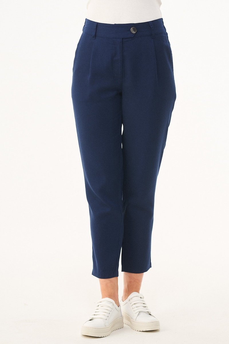 ORGANICATION  Chino Broek Cropped Navy