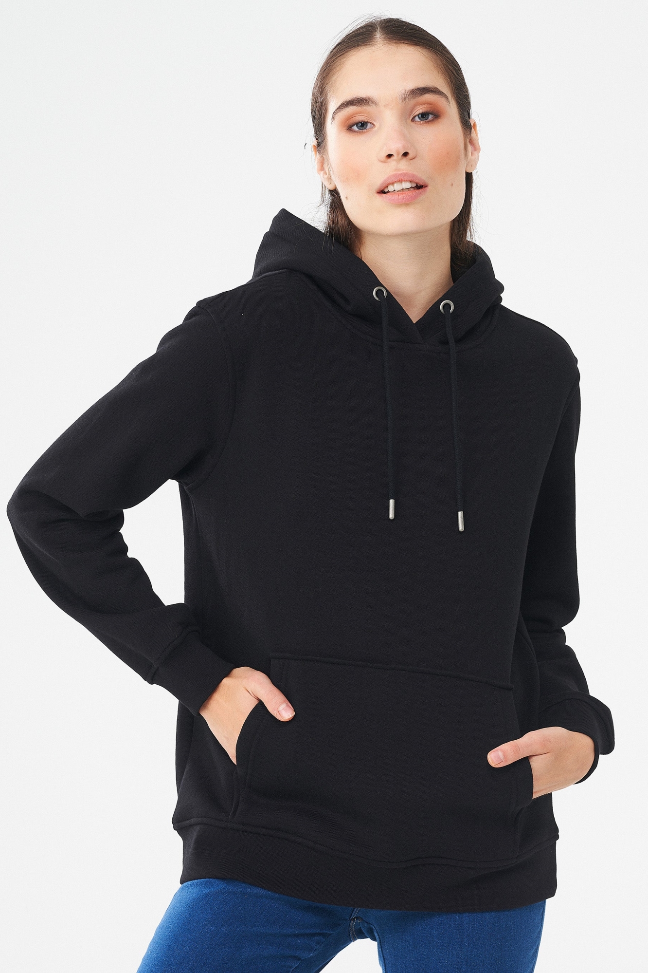 ORGANICATION  Hoodie Zwart