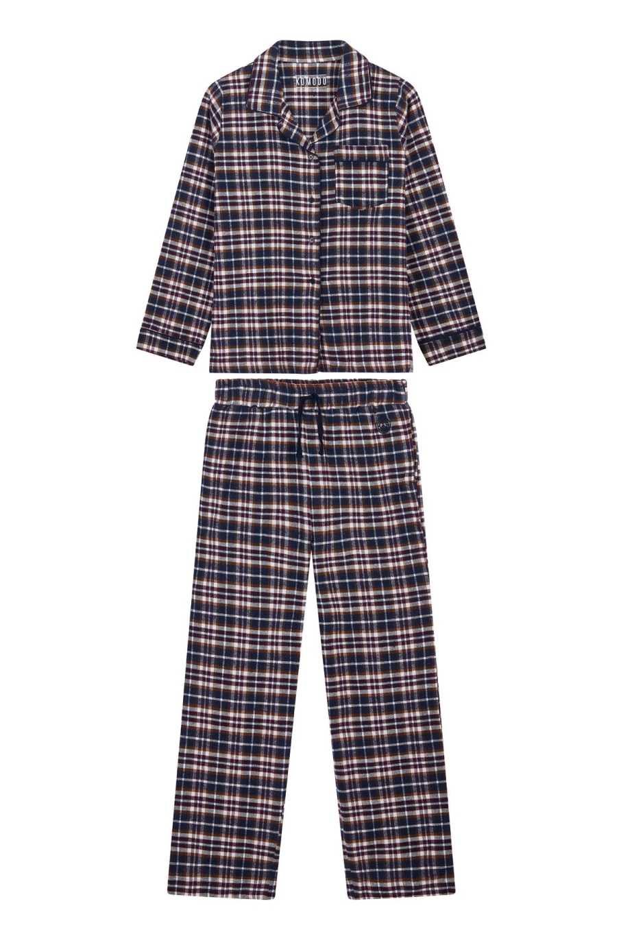 KOMODO mannen vegan Pyjamaset Jim Jam Heren Navy