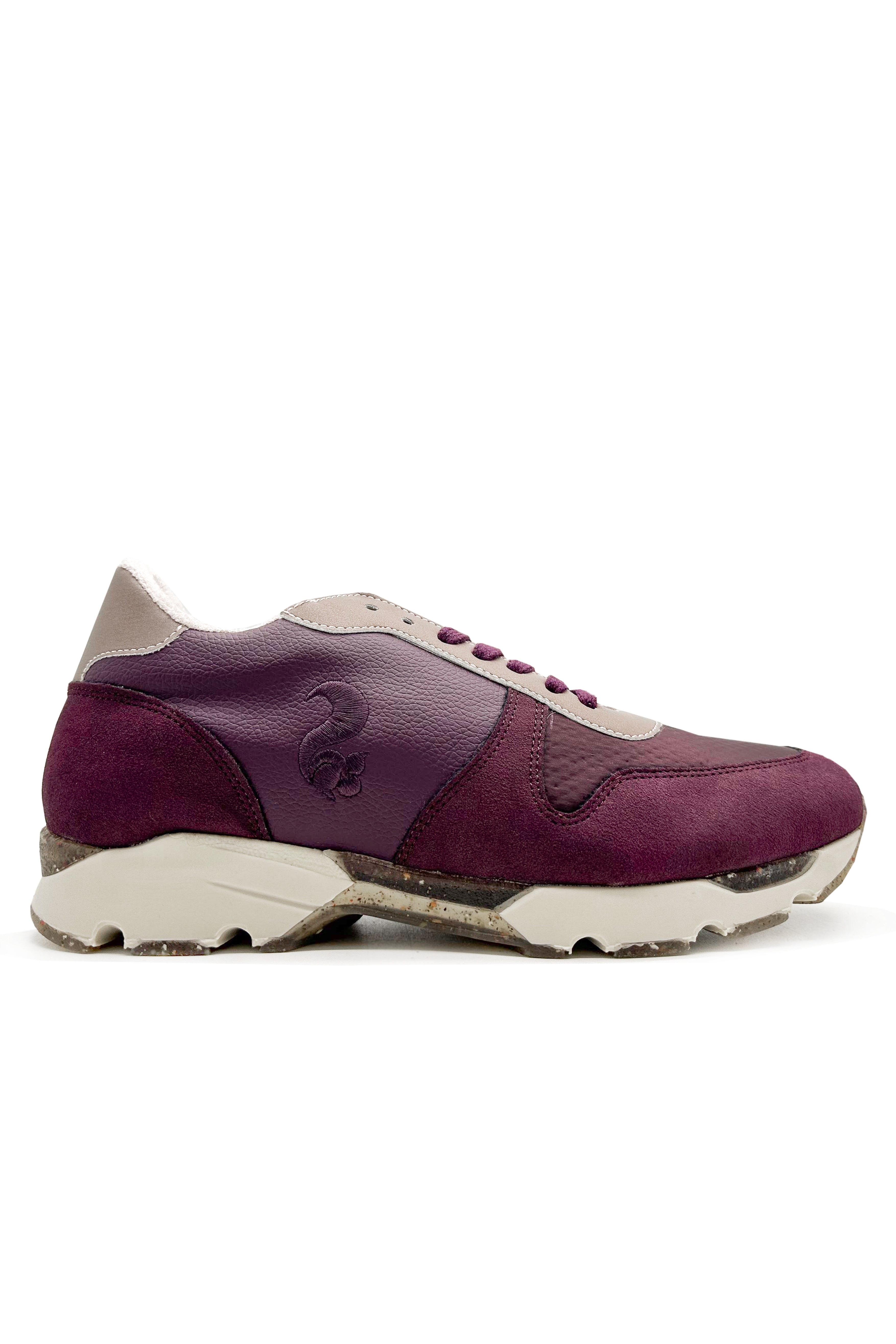 thies  Runner Sneakers Eco Squirrel Algae Cork Dark Berry Purple