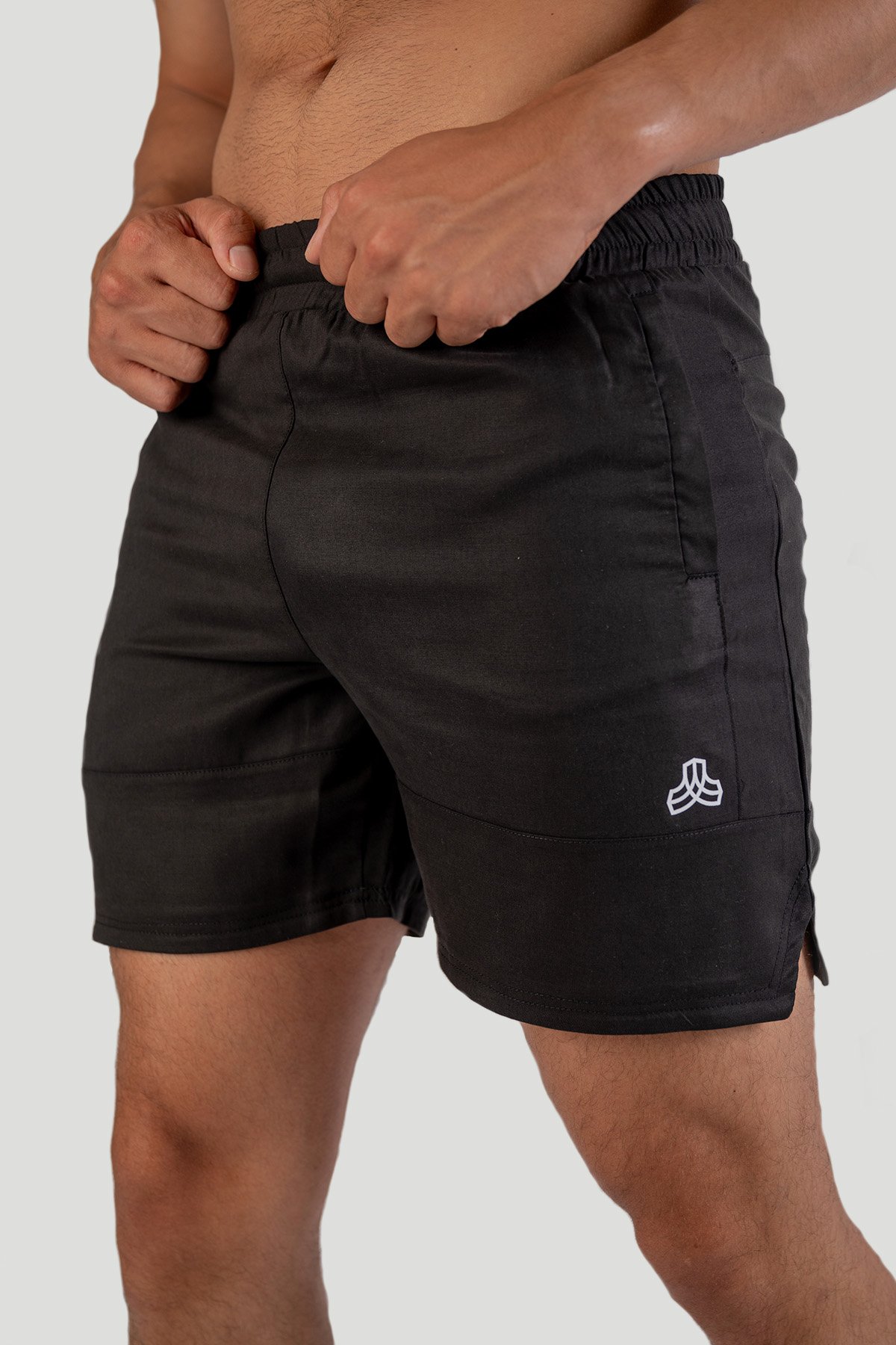 Iron Roots mannen vegan Sport Shorts Zwart
