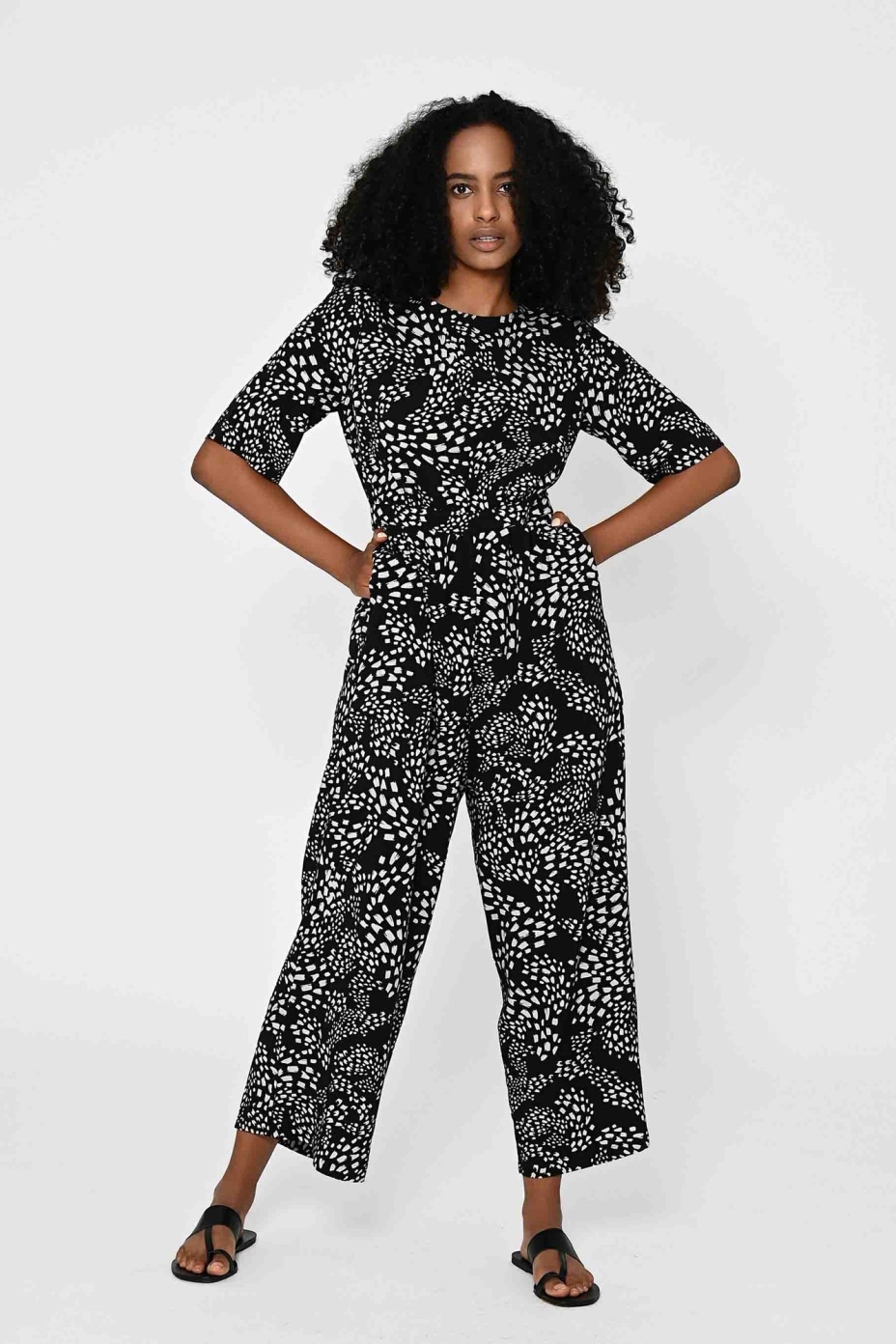 LOVJOI  Jumpsuit Diplora Stream Zwart