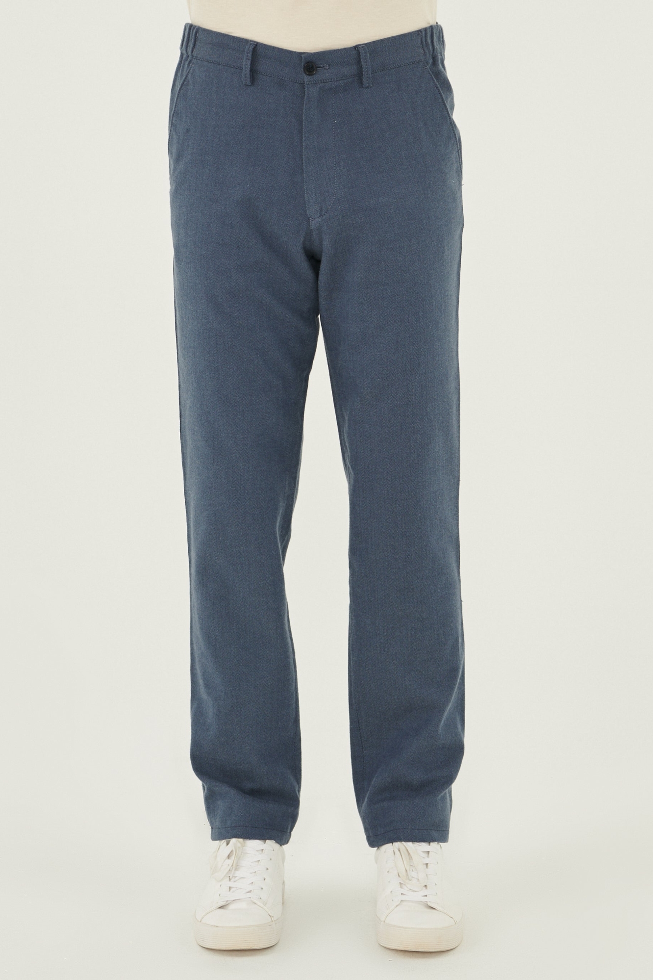 ORGANICATION mannen vegan Jogger-Fit Chino Donkerblauw