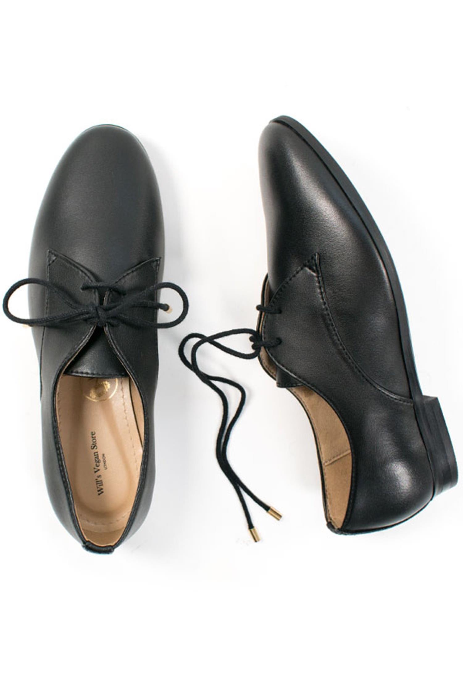 Will's Vegan Store  Schoenen Smart Derbys Zwart