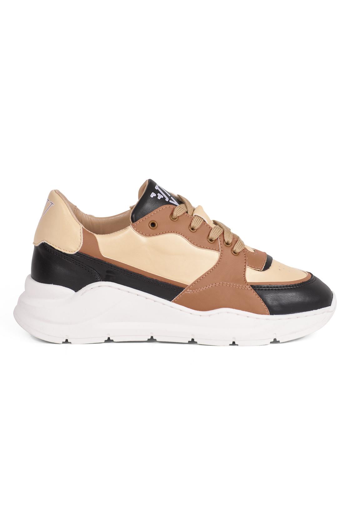Ella & Witt  Sneaker Goodall Ii Zwart, Bruin & Beige