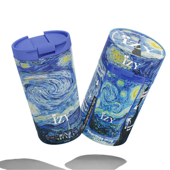 IZY Bottles RVS Coffee Mug 350ml - Starry Night van Vincent van Gogh