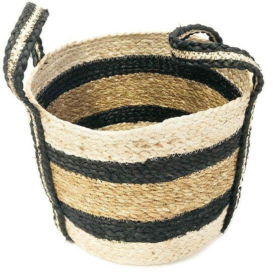 Fairtrade mand 35cm met handgrepen van Hogla en jute - Hogla Basket Large