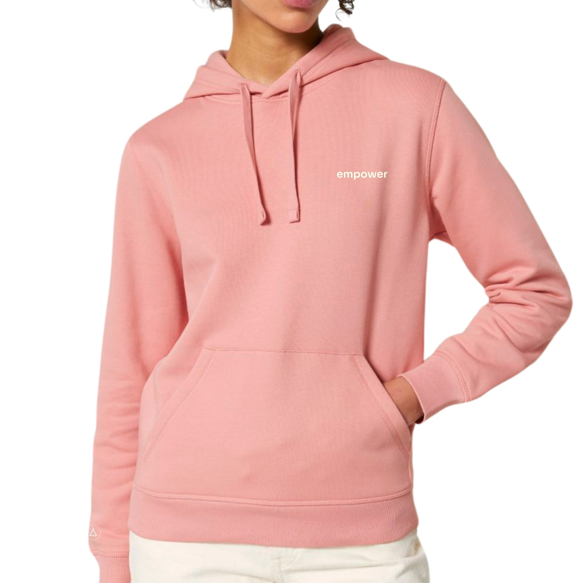 Inaska  Unisex Hoodie Empower Zachtroze CrÃ¨me