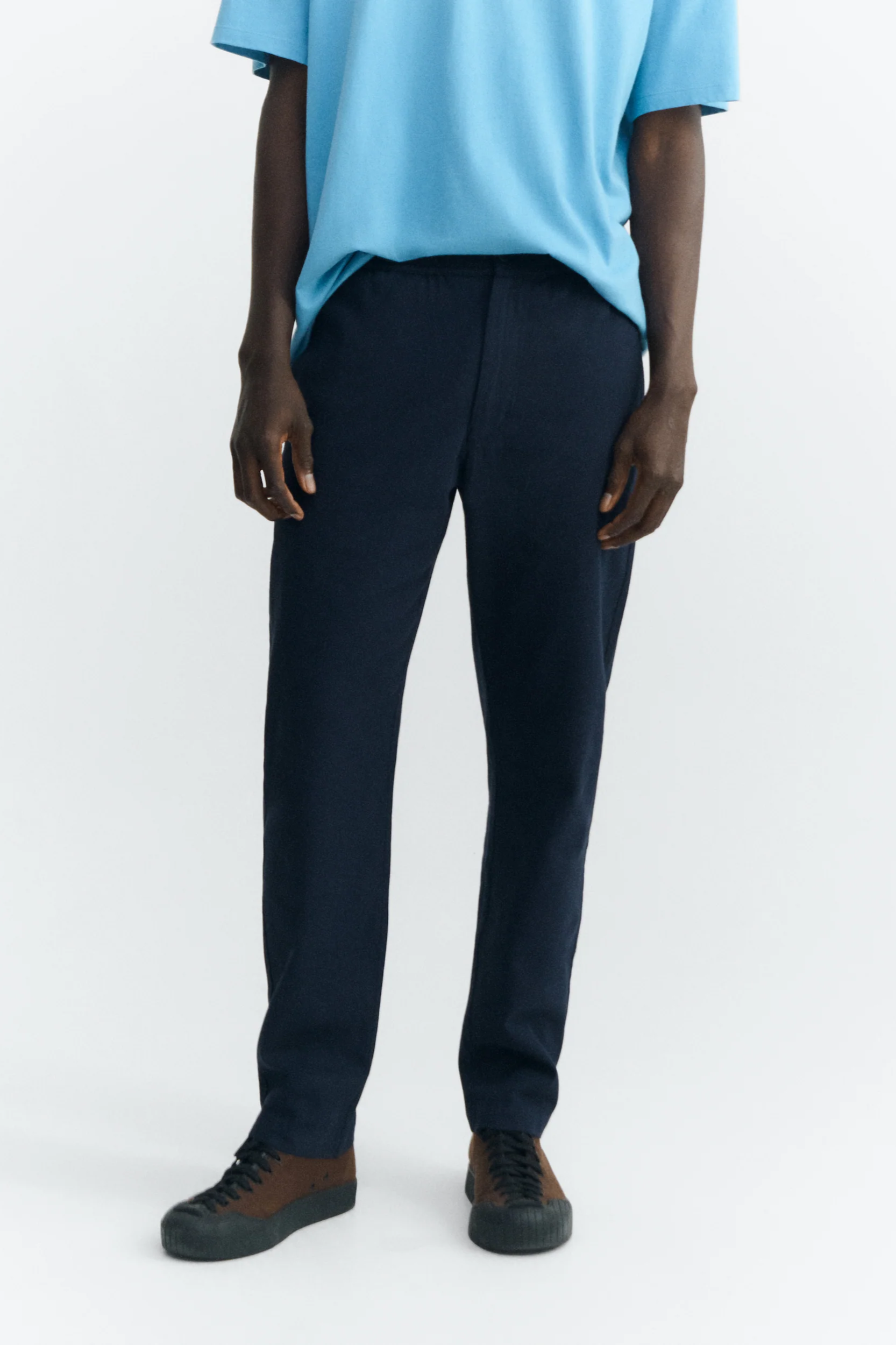 Thinking MU mannen vegan Rechte Broek, Reismodel, Licht Marineblauw