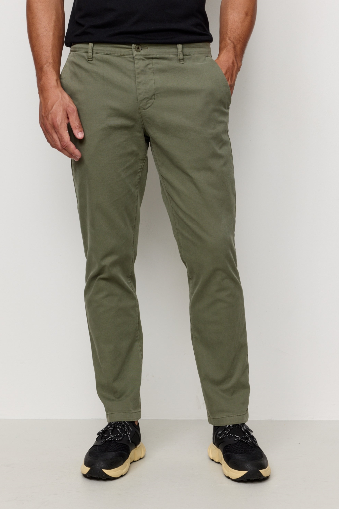Recolution mannen vegan Chinos Kelp Donkere Olijf