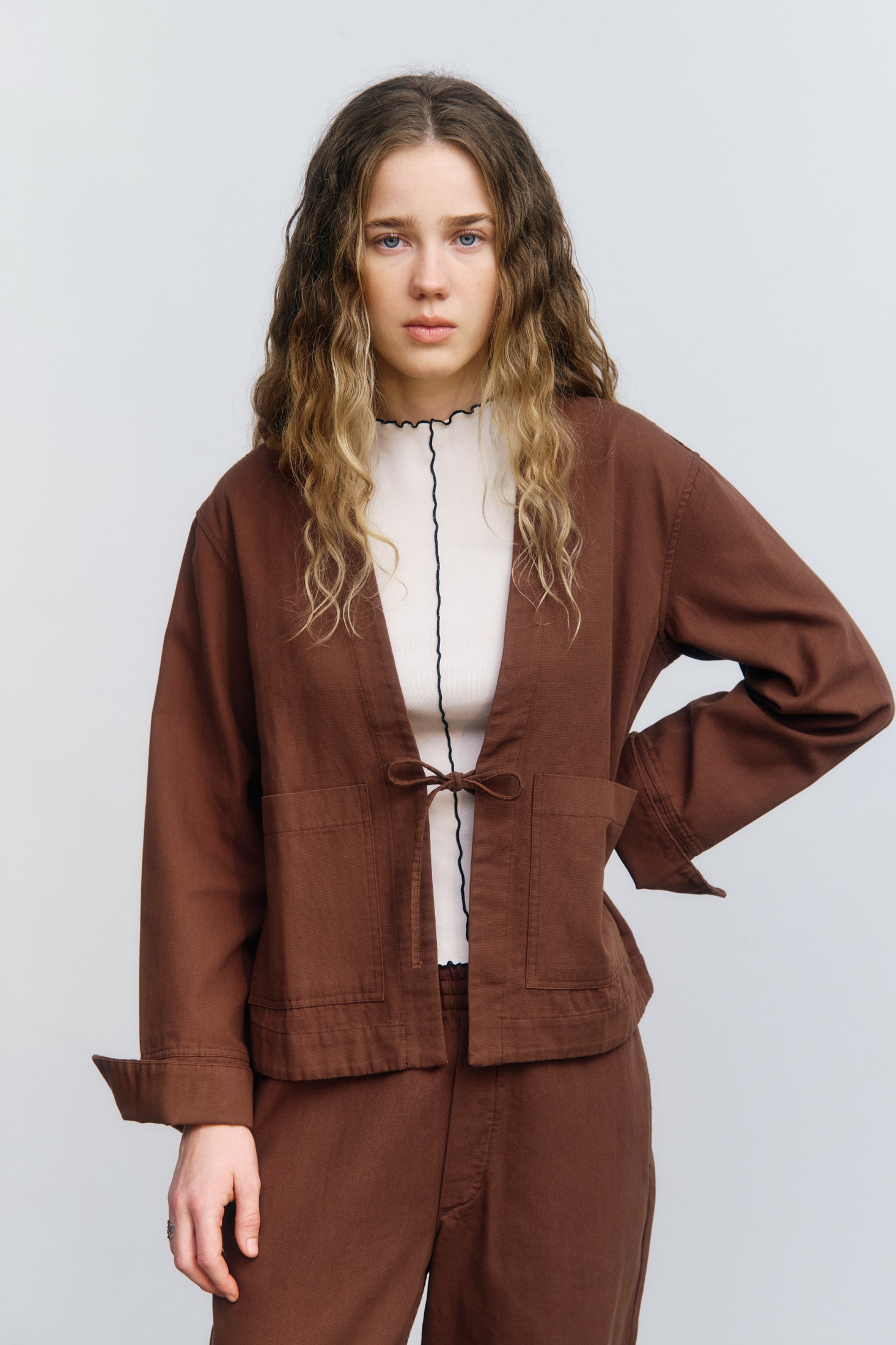 Rotholz  Jas Kimono Hazel Brown