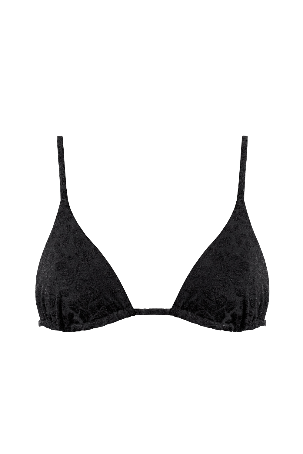 Anekdot  Bikinitop Olbia Triangle Zwart Bloemenjacquard