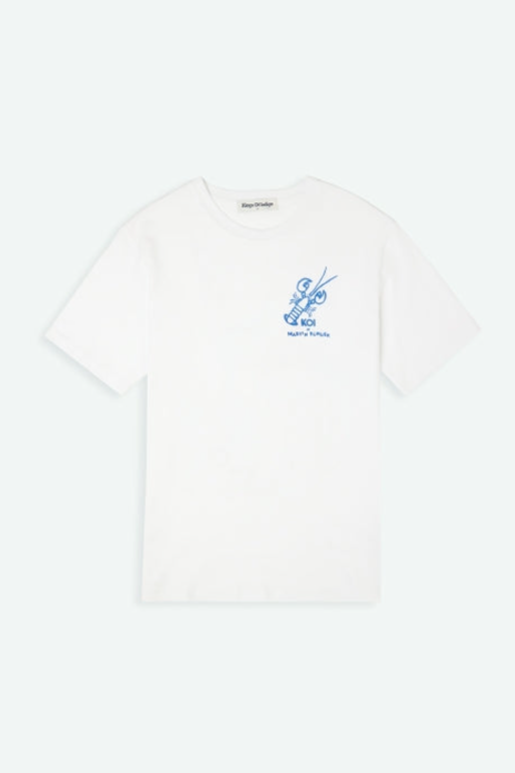 Kings of Indigo  T-Shirt Mansa Optical White Martin