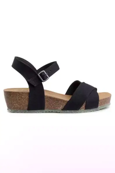 Zouri  Sandalen Nature Zwart
