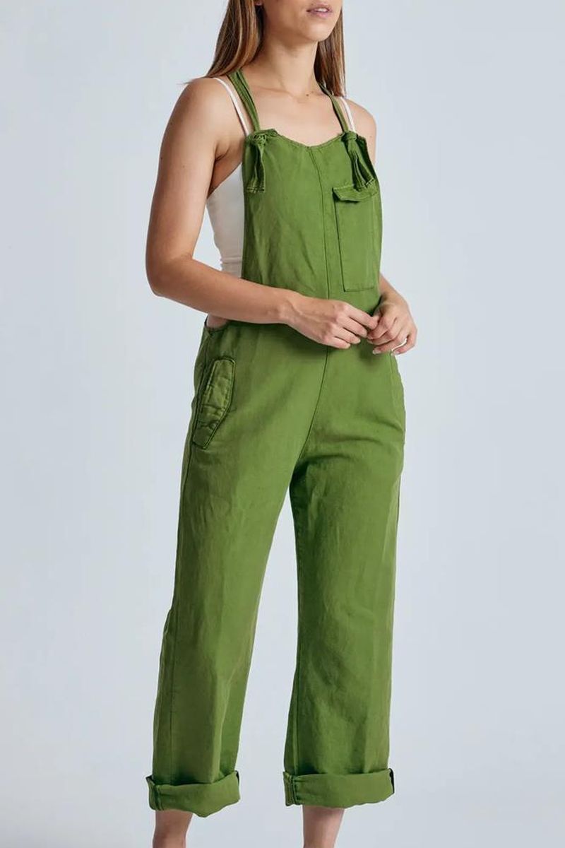 Flax and Loom  Dungaree Linnen Mary Lou Lentegroen